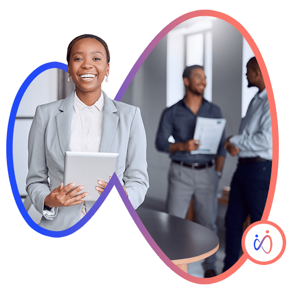 Organization Development professional participating in online learning